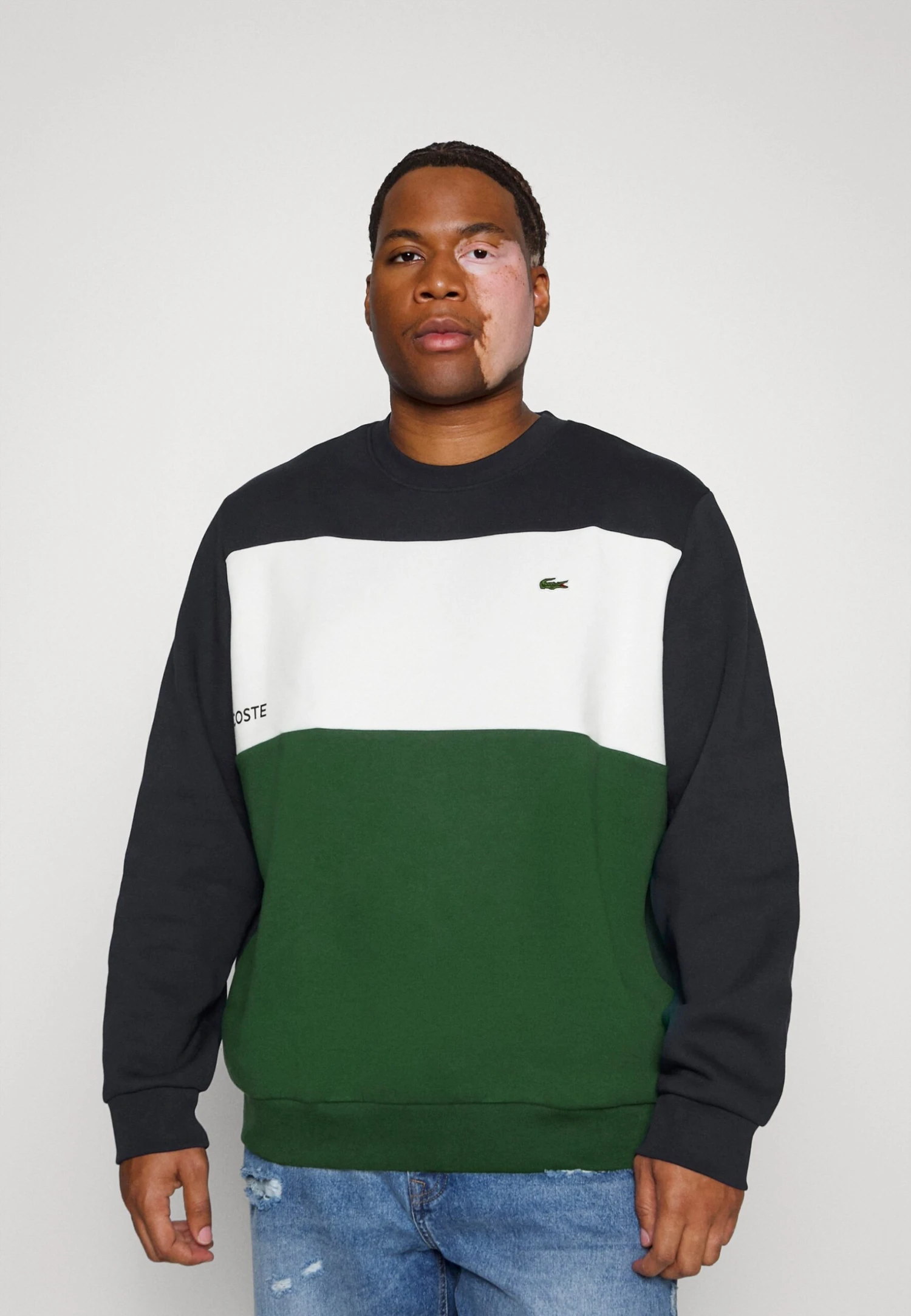 Lacoste Sweater - Marine/Farine-Vert 1 Lacoste Sweater - Marine/Farine-Vert