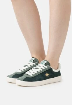 Lacoste Baseshot - Sneakers Laag - Dark Green/Off White