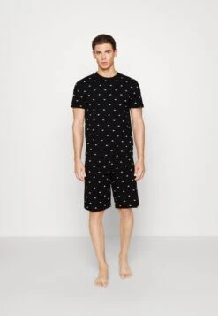 Lacoste Set - Pyjama - Black/White