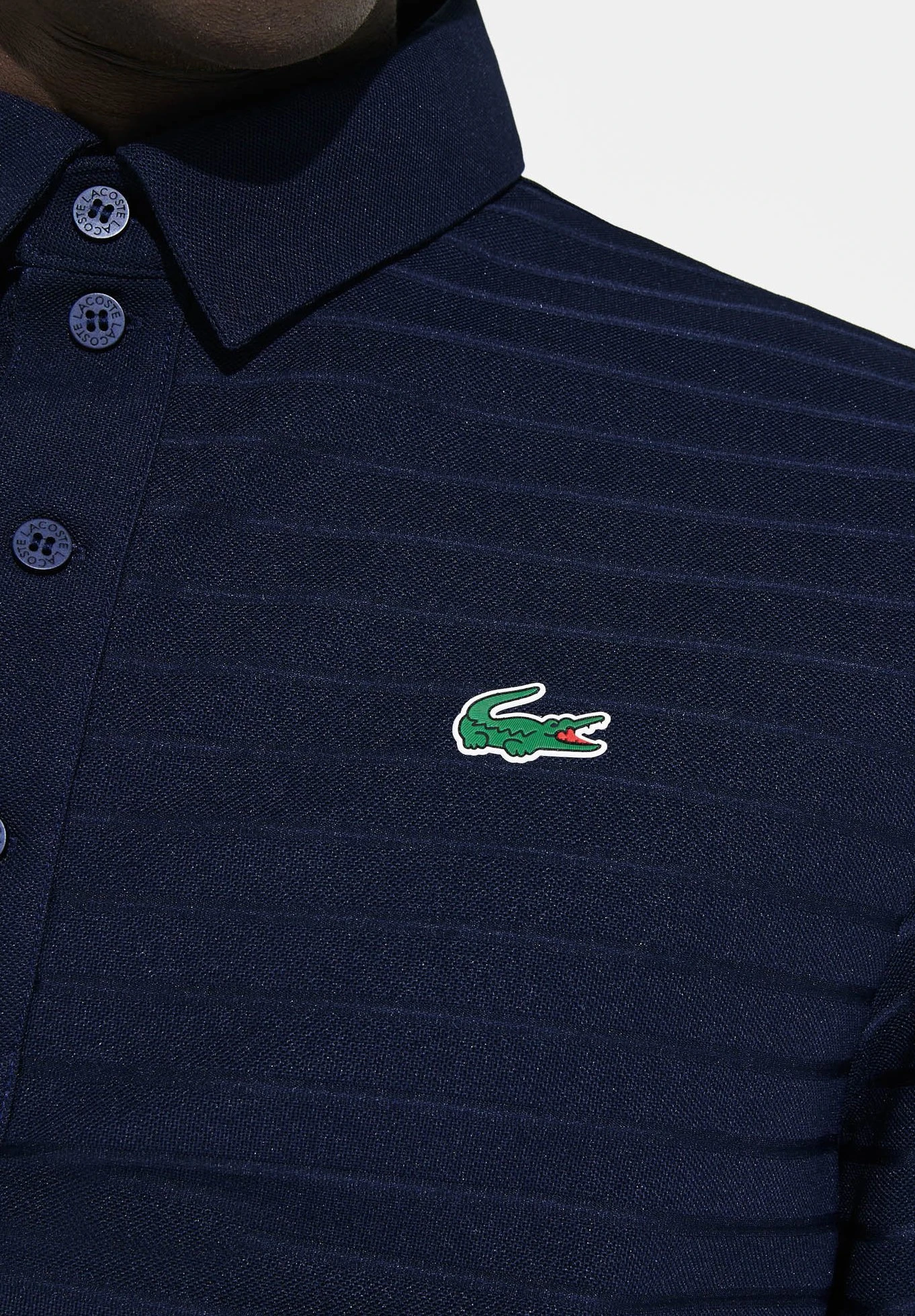 Lacoste Sport Stripe - Poloshirt - Navy Blue 4 Lacoste Sport Stripe - Poloshirt - Navy Blue - Afbeelding 4
