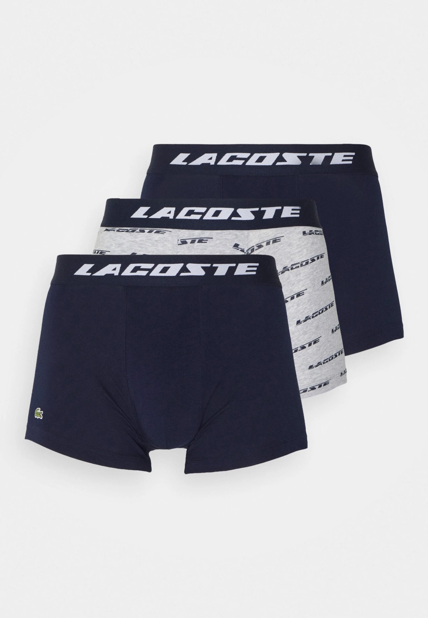 Lacoste 3Pack - Onderbroeken - Silver Chine/Navy Blue 4 Lacoste 3Pack - Onderbroeken - Silver Chine/Navy Blue - Afbeelding 4