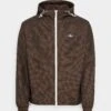 Lacoste Lichte Jas - Black/Brown/Beige