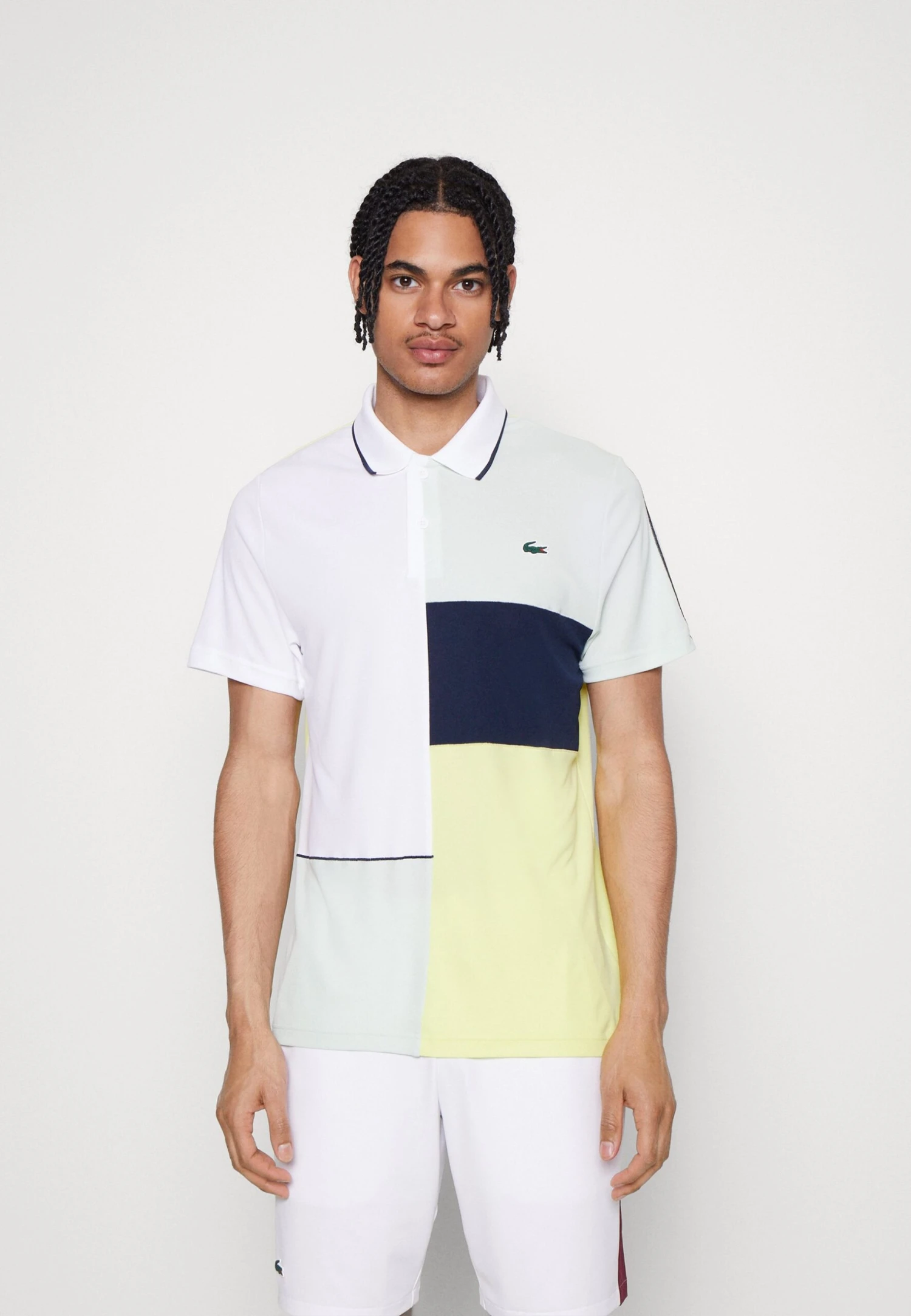 Lacoste Sport Tennis Tour - Poloshirt - White/Arielle Green Limeira/Navy Blue 1 Lacoste Sport Tennis Tour - Poloshirt - White/Arielle Green Limeira/Navy Blue