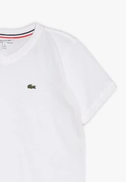 Lacoste Boy V-Neck Tee - T-Shirt Basic - Blanc 7 Lacoste Boy V-Neck Tee - T-Shirt Basic - Blanc -Lacoste 089dfb2321664246b2edbc1fd5d87477