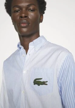 Lacoste Unisex - Overhemd - White/Hellblau -Lacoste 08a249d69bc844e3bd0744e3f5c1fe1e