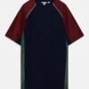 Lacoste Jerseyjurk - Zin/Limeira/Navy Blue