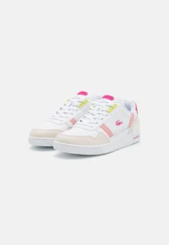 Lacoste T-Clip- Sneakers Laag - White/Pink 8 Lacoste T-Clip- Sneakers Laag - White/Pink -Lacoste 0d16b34b6c574f4588e7cfd780dc2968