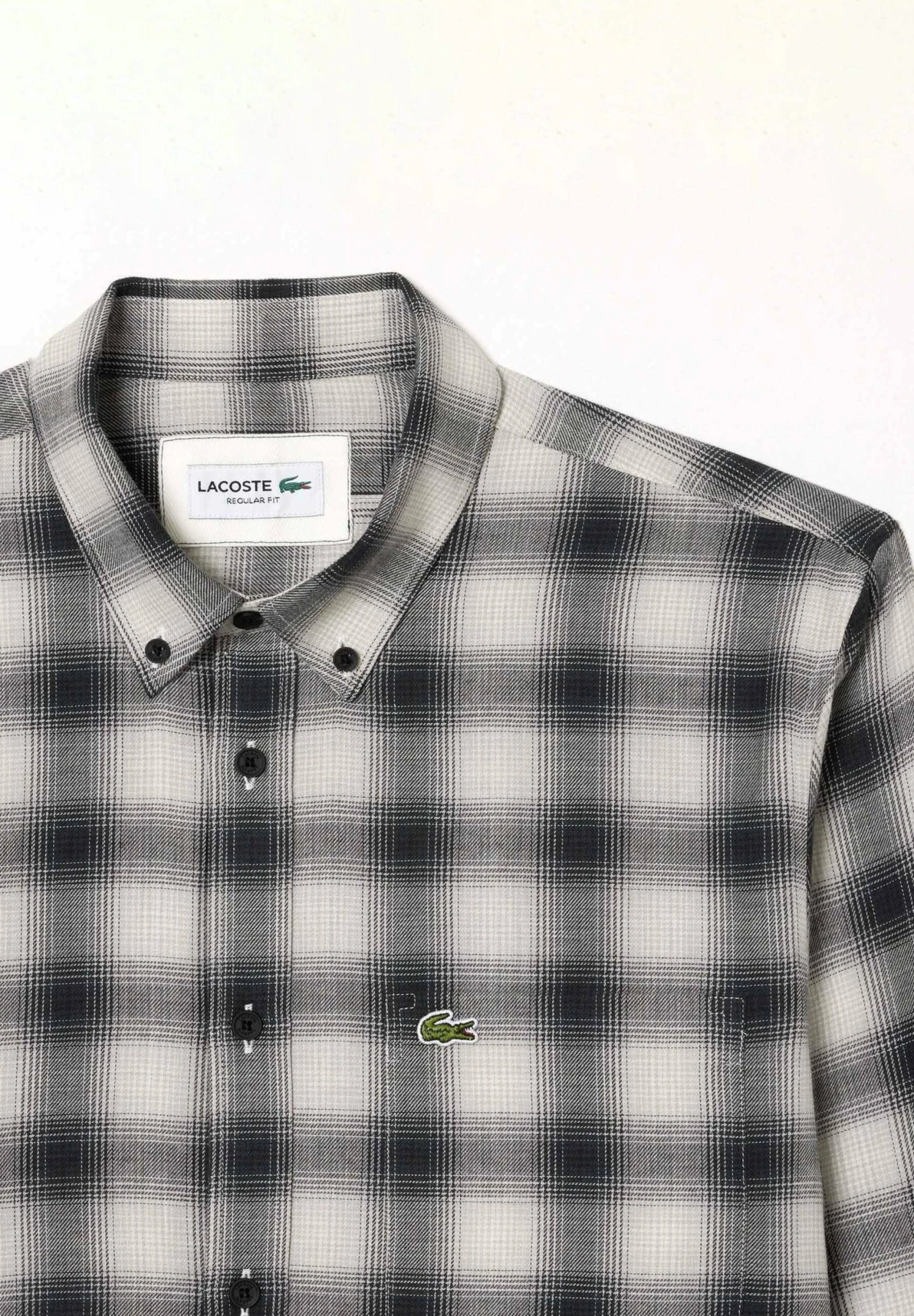 Lacoste Overhemd - Noir Blanc Kbr 2 Lacoste Overhemd - Noir Blanc Kbr - Afbeelding 2