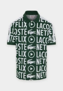 Lacoste X Netflix - Poloshirt - Green/White -Lacoste 0e49858d5b3d458bb35490adb40bc83d