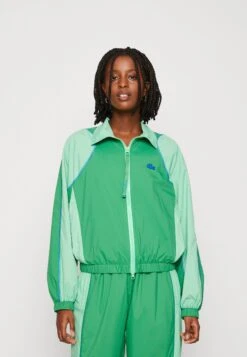 Lacoste Retro Windbreaker - Lichte Jas - Liamone/Tarragon