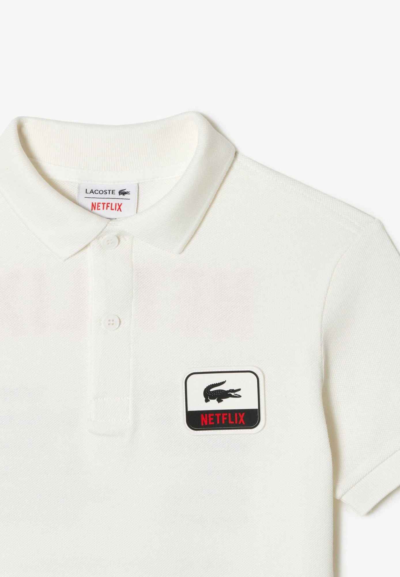 Lacoste X Netflix Unisex - Poloshirt - Flour 6 Lacoste X Netflix Unisex - Poloshirt - Flour - Afbeelding 6