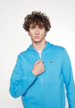 Lacoste Unisex - Sweater Met Rits - Bleu -Lacoste 144e191beb524b8ca5ff3307414af6fd