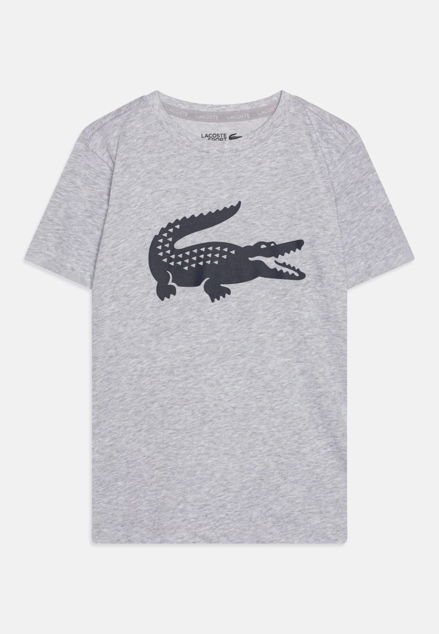 Lacoste Sport Unisex - T-Shirt Print - Silver Chine/Navy Blue 1 Lacoste Sport Unisex - T-Shirt Print - Silver Chine/Navy Blue