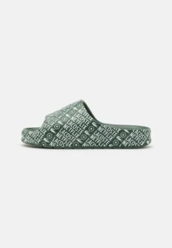 Lacoste Badslippers - Dark Green/White