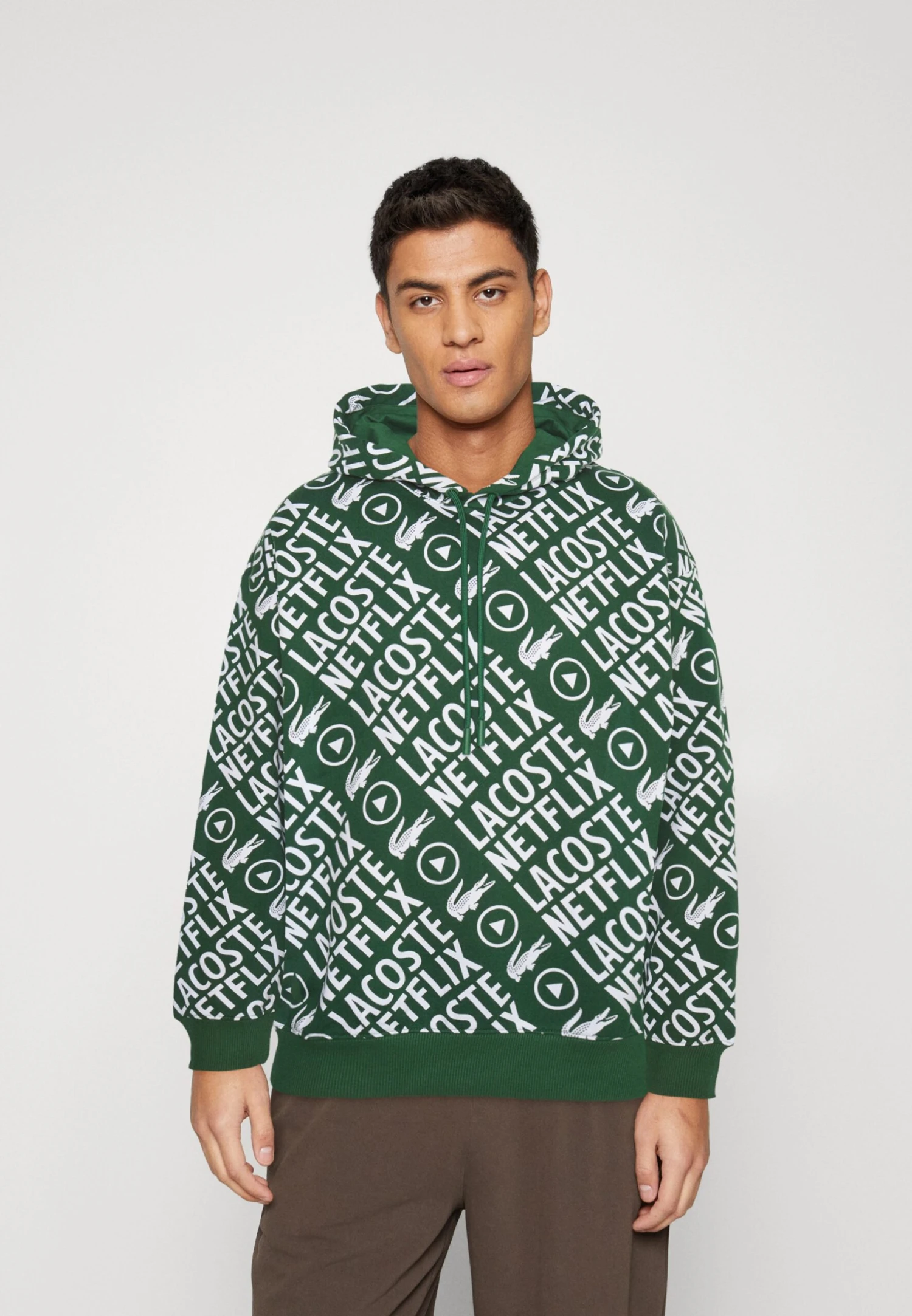Lacoste X Netflix - Hoodie - Green/White 1 Lacoste X Netflix - Hoodie - Green/White