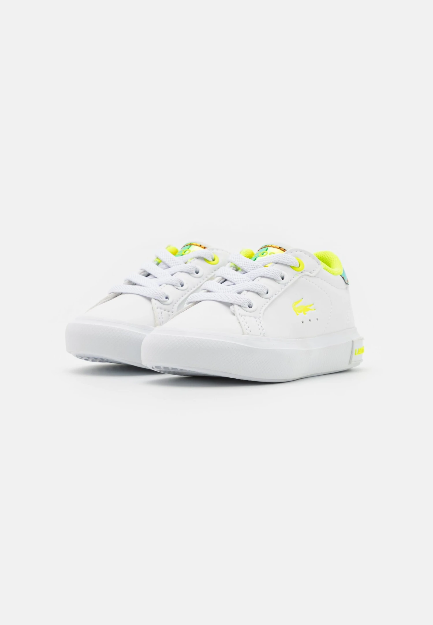 Lacoste Powercourt Unisex - Sneakers Laag - White/Yellow 2 Lacoste Powercourt Unisex - Sneakers Laag - White/Yellow - Afbeelding 2