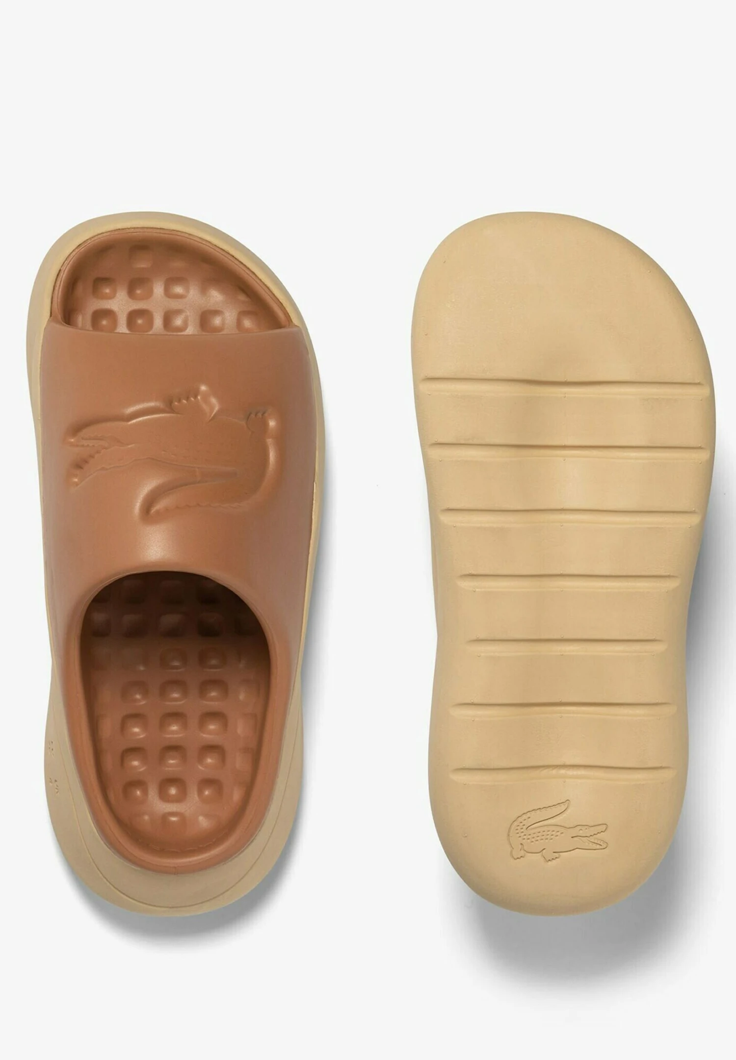 Lacoste Badslippers - Marron Beige 3 Lacoste Badslippers - Marron Beige - Afbeelding 3