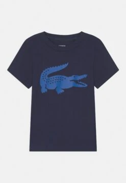 Lacoste Sport Big Logo Unisex - Sport T-Shirt - Navy Blue/Kingdom