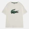 Lacoste Unisex - T-Shirt Print - Flour