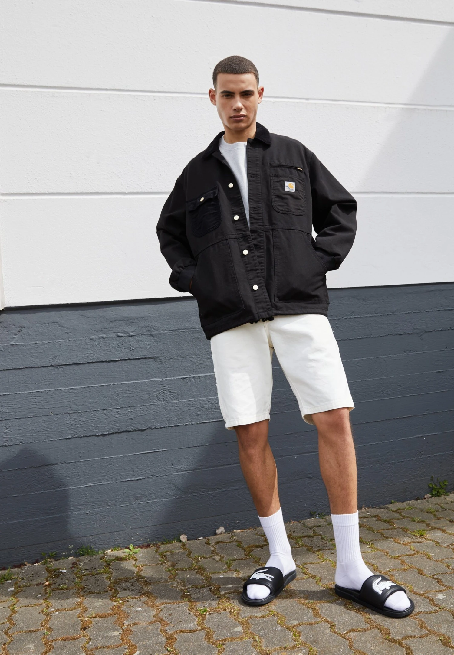 Lacoste Croco Dualiste - Muiltjes - Black/White 3 Lacoste Croco Dualiste - Muiltjes - Black/White - Afbeelding 3