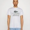 Lacoste Unisex - T-Shirt Print - White