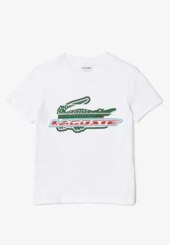 Lacoste Unisex - T-Shirt Print - Blanc