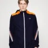 Lacoste Sport Tennis Jacket Tapered - Trainingsvest - Navy Blue/Flashy Orange Flourecend
