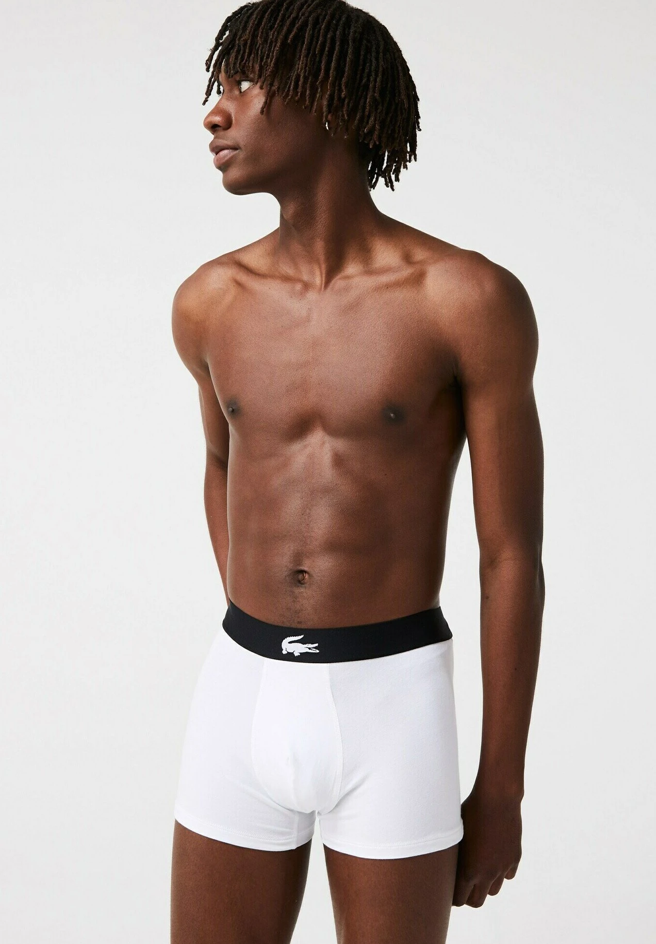 Lacoste 3Pack - Onderbroeken - Noir Gris Chine Blanc 2 Lacoste 3Pack - Onderbroeken - Noir Gris Chine Blanc - Afbeelding 2