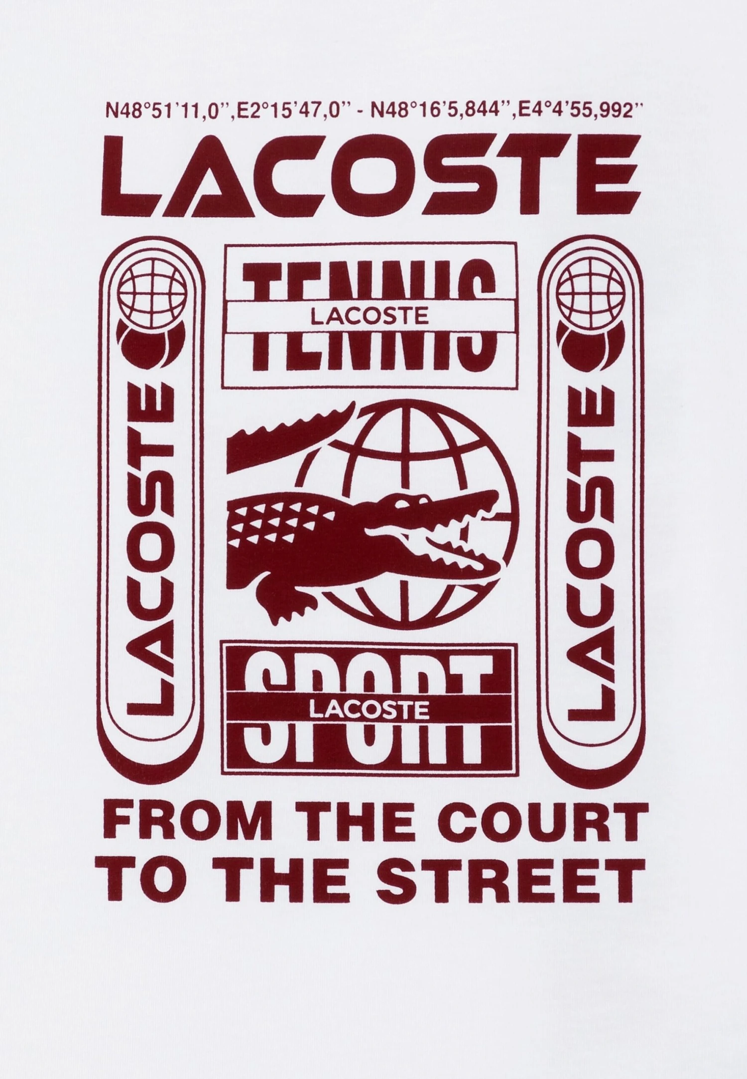 Lacoste Sport Unisex - T-Shirt Print - White 3 Lacoste Sport Unisex - T-Shirt Print - White - Afbeelding 3