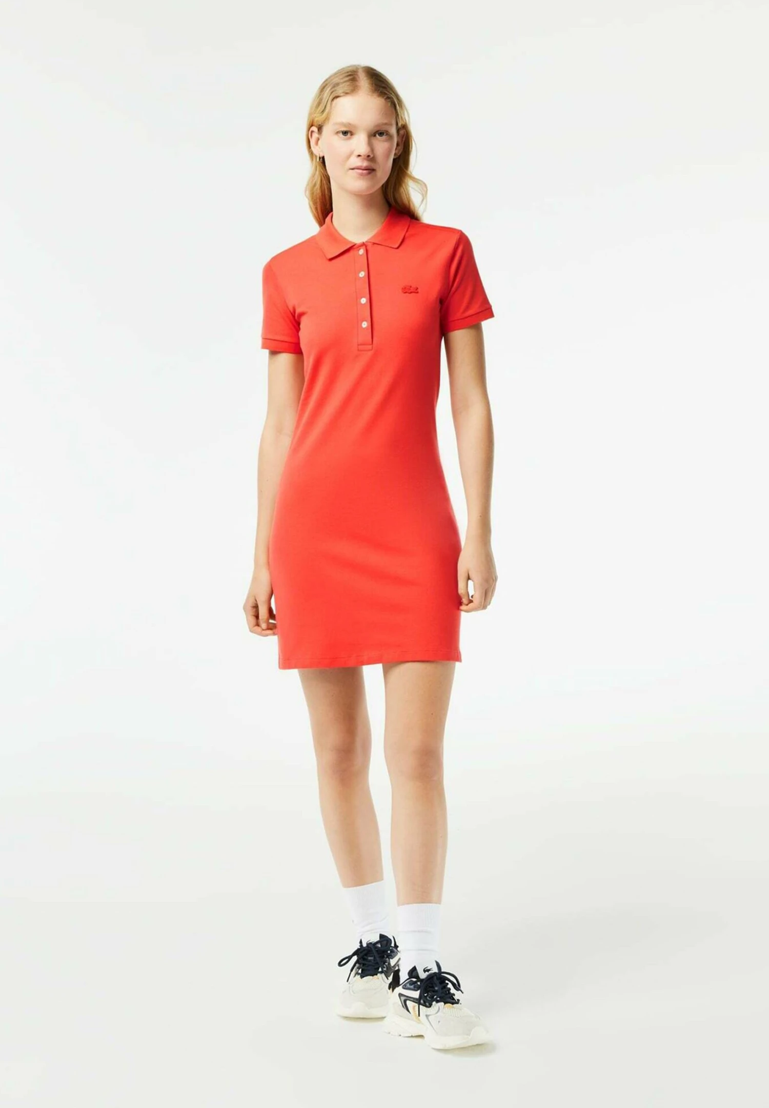 Lacoste Blousejurk - Orange 1 Lacoste Blousejurk - Orange