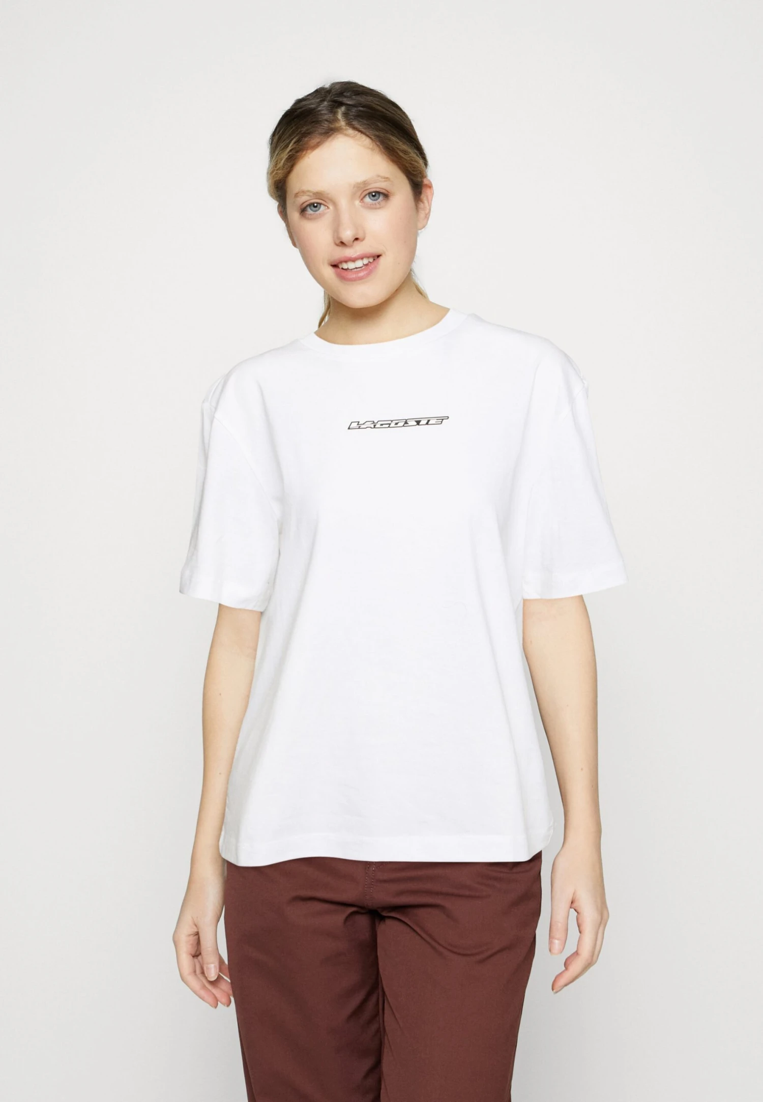 Lacoste Logo T Shirt - T-Shirt Basic - White 4 Lacoste Logo T Shirt - T-Shirt Basic - White - Afbeelding 4