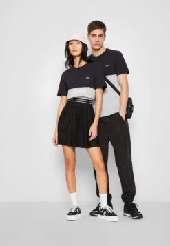 Lacoste T-Shirt Print - Abysm/Silver Chine