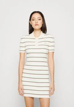 Lacoste Knitted Polo Mini Dress - Gebreide Jurk - Lapland/Flour-Multicolore