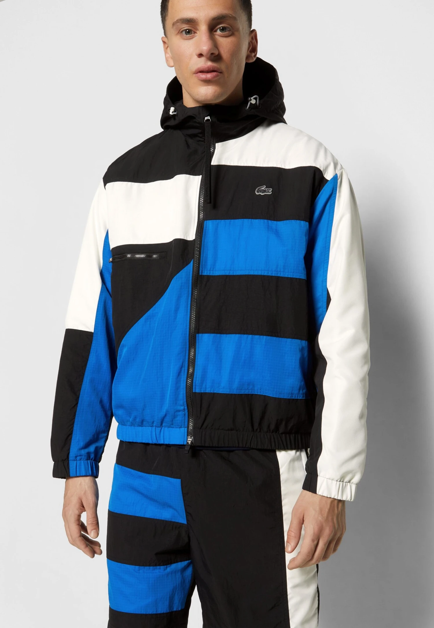 Lacoste Lichte Jas - Black/Marina/Flour 5 Lacoste Lichte Jas - Black/Marina/Flour - Afbeelding 5