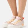 Lacoste Platform- Sneakers Laag - Lightt Pink/Light Yellow
