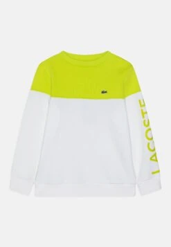 Lacoste Unisex - Sweater - Blanc/Jaune