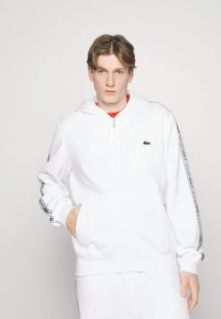 Lacoste Sport Tapered - Sweater Met Rits - White