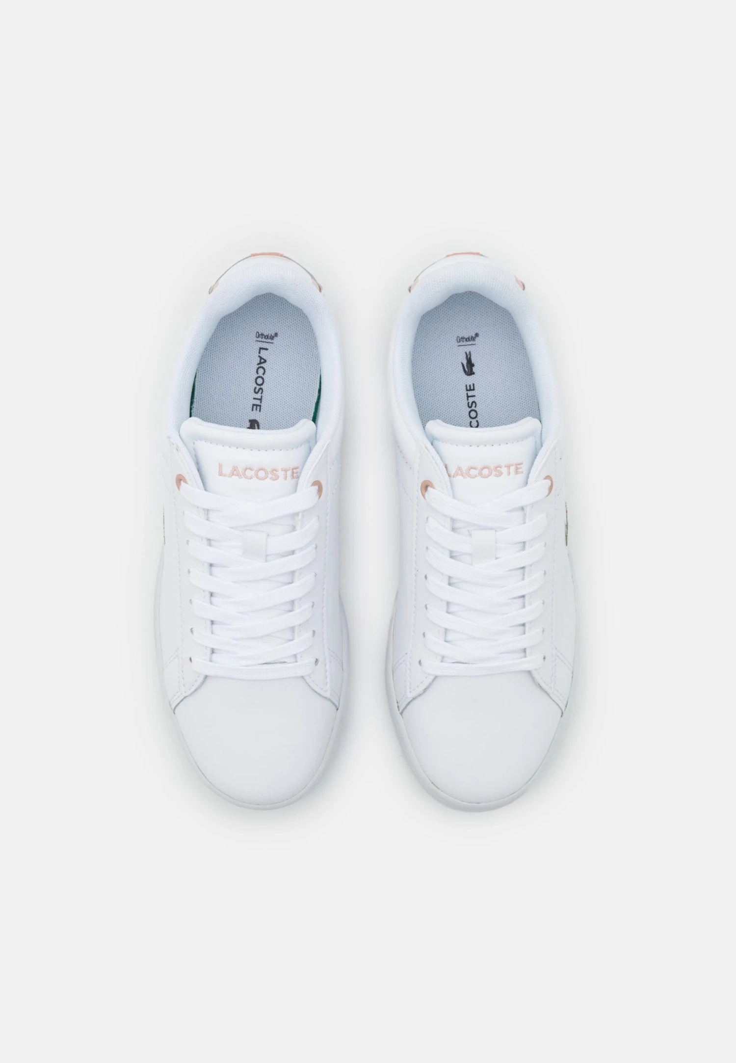 Lacoste Carnaby Evo- Sneakers Laag - White/Light Pink 3 Lacoste Carnaby Evo- Sneakers Laag - White/Light Pink - Afbeelding 3
