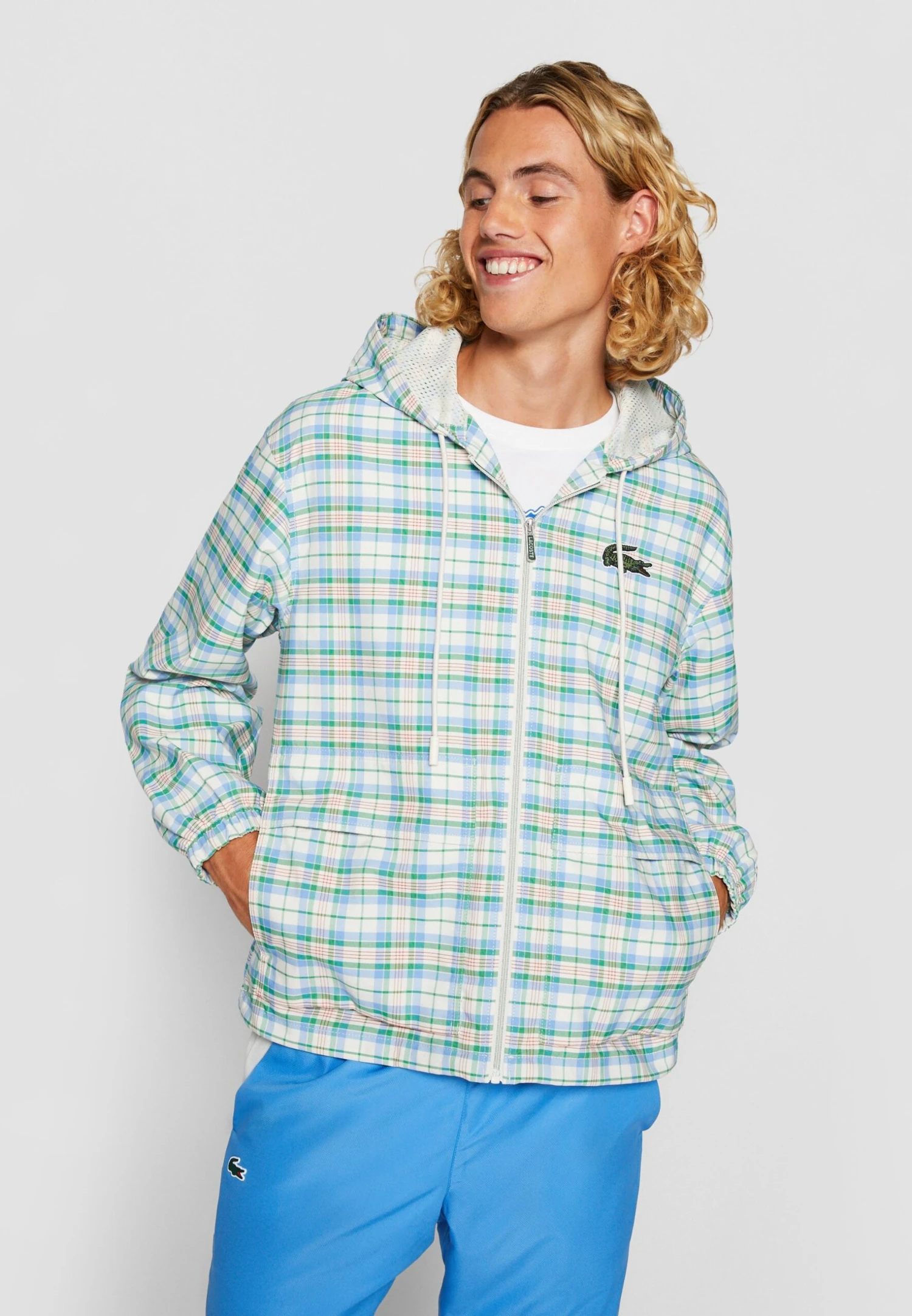 Lacoste Lichte Jas - Flour/Multico 3 Lacoste Lichte Jas - Flour/Multico - Afbeelding 3