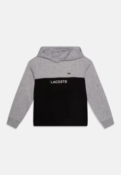 Lacoste Hoodie Color Block - Hoodie - Silver Chine/Black