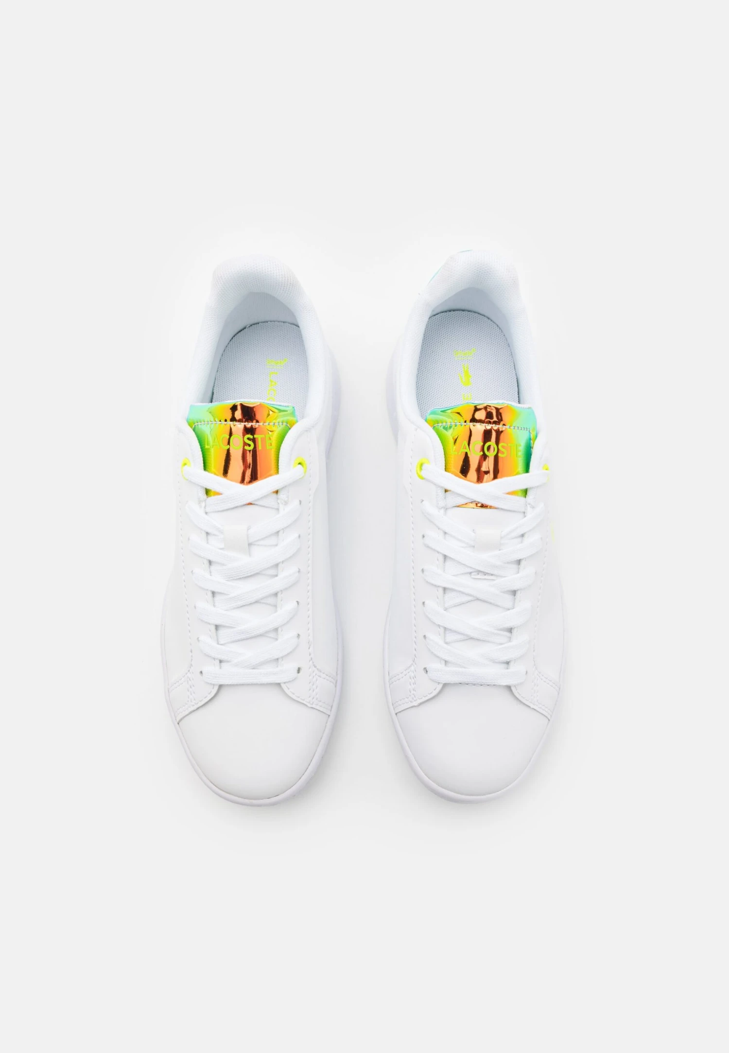 Lacoste Carnaby Pro Unisex - Sneakers Laag - White/Yellow 4 Lacoste Carnaby Pro Unisex - Sneakers Laag - White/Yellow - Afbeelding 4