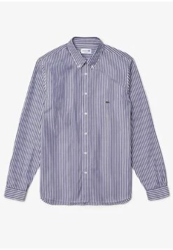 Lacoste Overhemd - Blanc / Bleu Marine -Lacoste 3b3984dc2d9d4ab1aee08c75502170ce