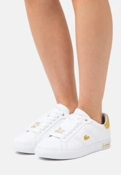 Lacoste Powercourt- Sneakers Laag - White/Gold