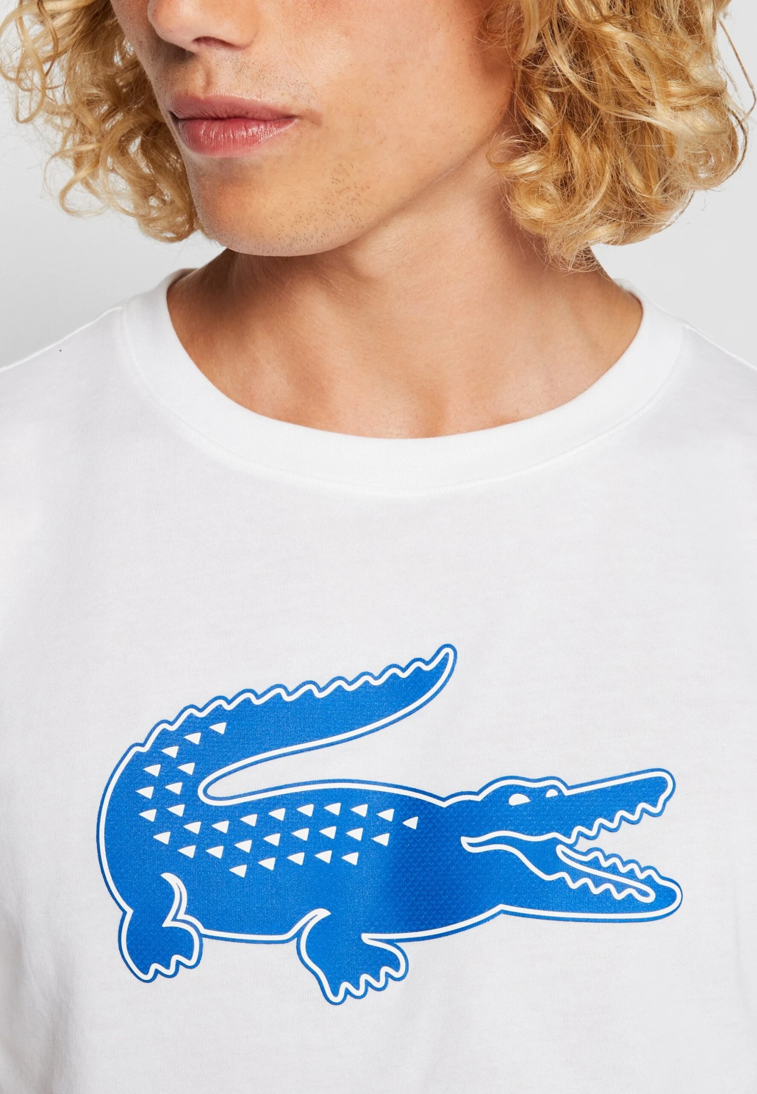 Lacoste Sport Big Logo - Sport T-Shirt - White/Kingdom 5 Lacoste Sport Big Logo - Sport T-Shirt - White/Kingdom - Afbeelding 5