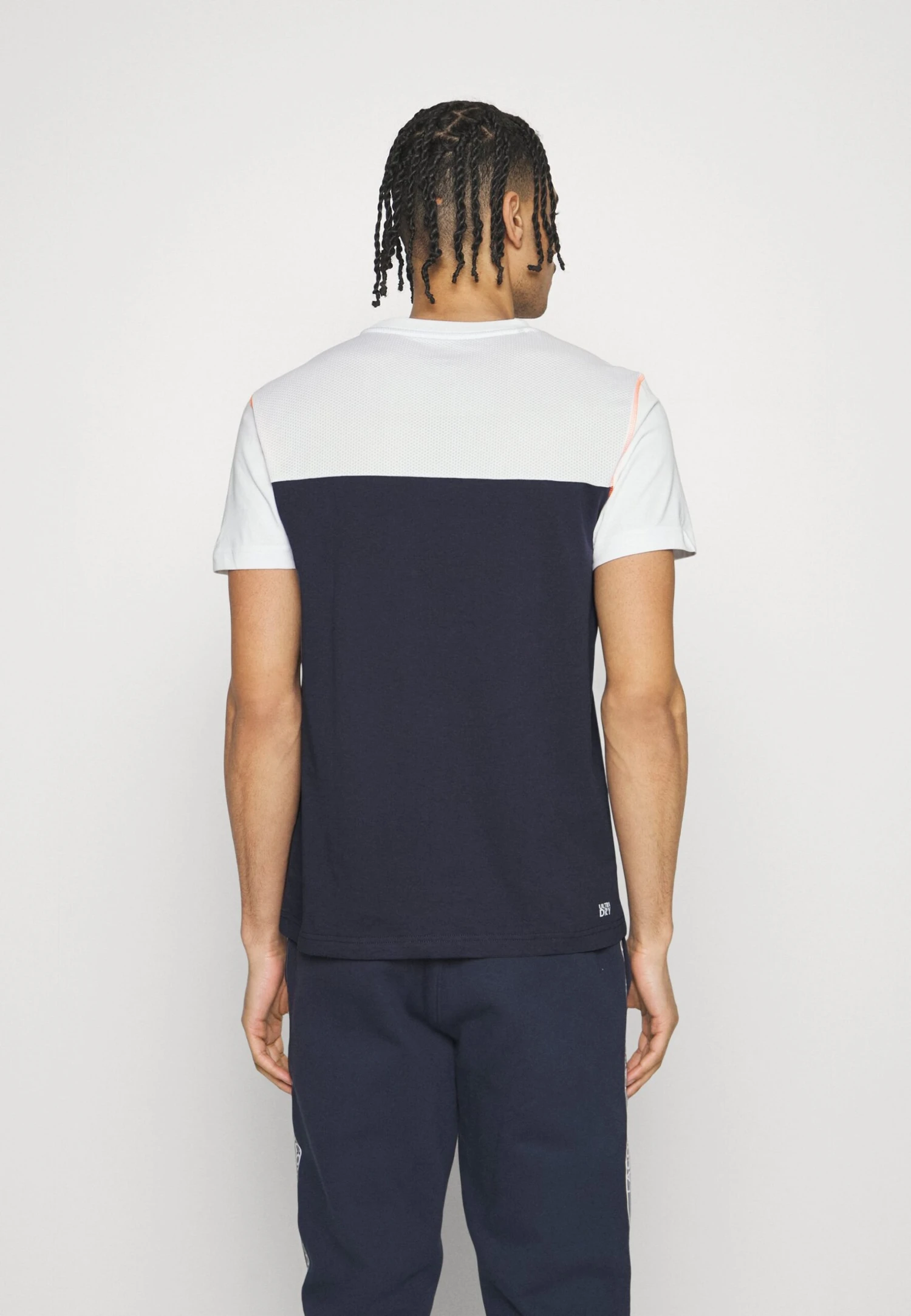 Lacoste Sport Sport T-Shirt - White/Blue Night/Flashy Orange 3 Lacoste Sport Sport T-Shirt - White/Blue Night/Flashy Orange - Afbeelding 3
