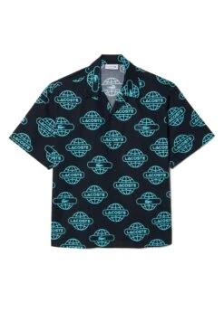 Lacoste Overhemd - Noir Bleu Qpi