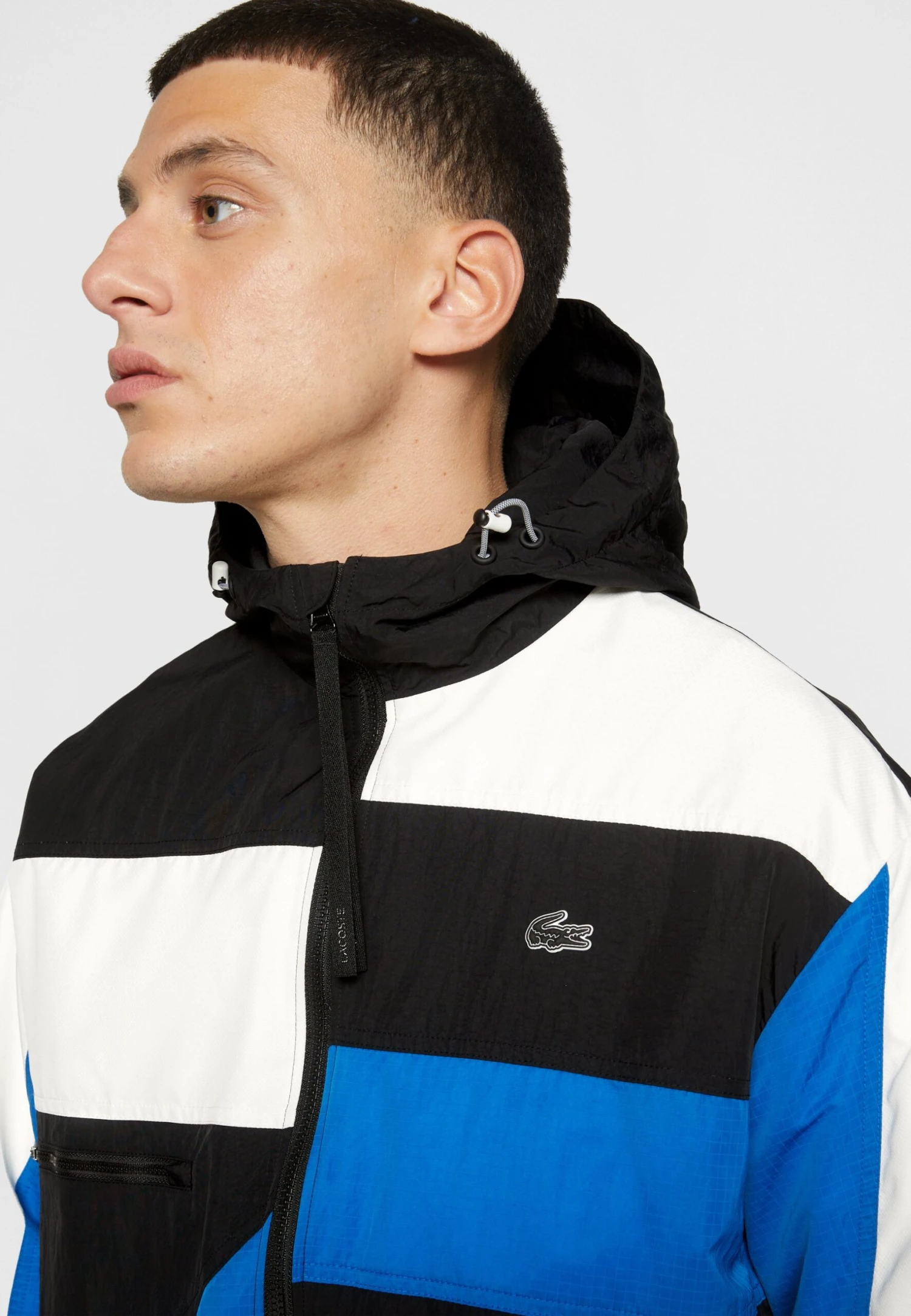 Lacoste Lichte Jas - Black/Marina/Flour 7 Lacoste Lichte Jas - Black/Marina/Flour - Afbeelding 7