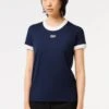 Lacoste T-Shirt Print - Navy Blue Flour