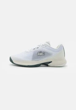 Lacoste Sport Tech Point - Tennisschoenen Voor Kleibanen - White/Dark Green