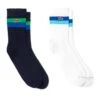 Lacoste 2 Pack - Sokken - Blanc Bleu Marine Vert Bleu Kip